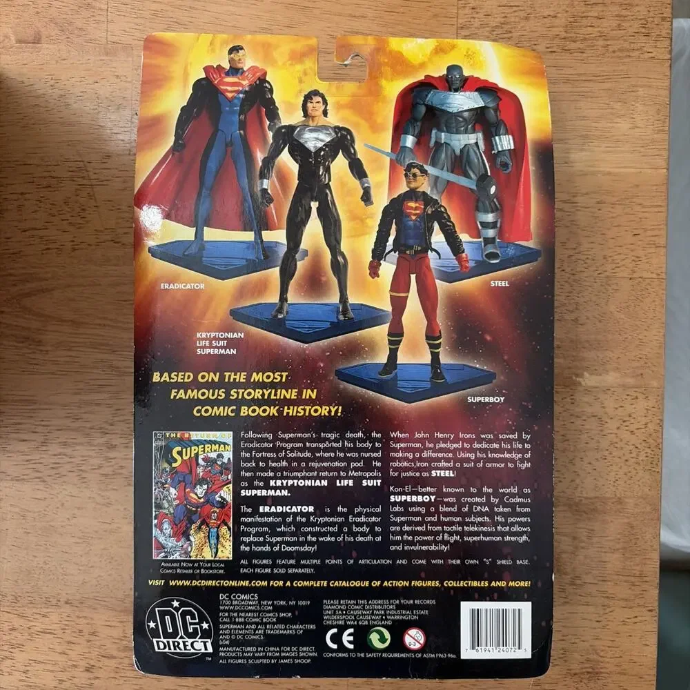 New The Return Of Superman Eradicator Action Figure DC Direct 2004 NEW